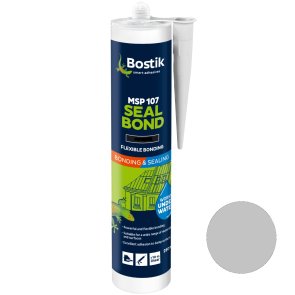 Bostik Msp 107 MS polimēru montāžas līme / hermētiķis pelēka 0.3L