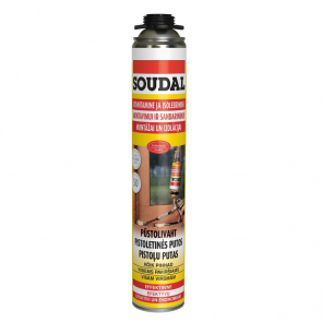 Soudal Gunfoam Yellow 50 Summer montāžas putas pistolei, dzeltenas, 750ml