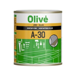 Olive Augstas kvalitātes kontaklīme uz polihloroprēna un reaktīvo sveķu bāzes A-30 brūna 125ml