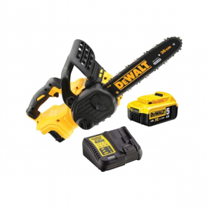 DeWalt Аккумуляторная мотопила 18 В XR, рельса 30 см (+1x5.0Ah, lādētājs) DCM565P1-QW