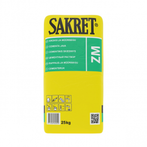 Sakret ZM Цементный раствор для кладки и оштукатуривания, класс М10 , 40kg