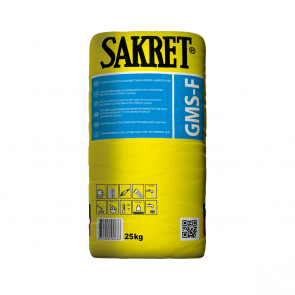 Sakret GMS F Клей для газобетонных блоков с противоморозный добавкой, серый , 25kg
