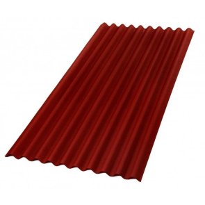 Onduline Classic 2000x950x3mm viļņotās bitumena jumta loksnes, sarkana