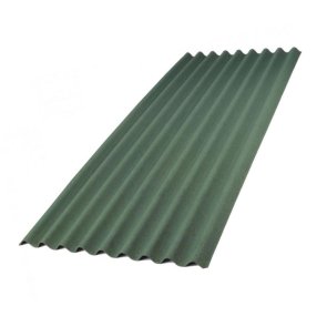 Onduline Classic 2000x950x3mm viļņotās bitumena jumta loksnes, zaļa