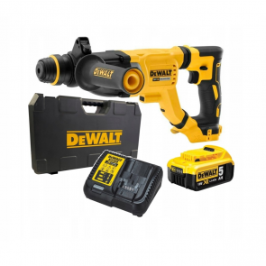 DeWalt Akumulatora perforators 18V XR, 3J, SDS-Plus (+1x5.0Ah, lādētājs, koferis) DCH263P1-QW