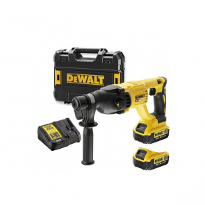 DeWalt Kombinētais perforators 18V XR, 2.6J,  SDS-Plus (+2x5Ah, lādētājs, koferis) DCH133M1-QW