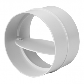 Europlast Соединение круглых каналов с клапаном пластмассовое, Ø125 мм