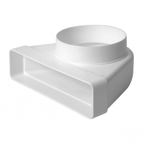 Europlast Līkums ar diametru plastmasas 220x55mm, Ø125mm