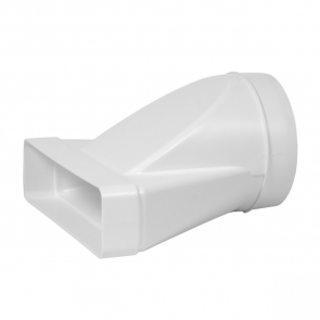 Europlast Pāreja uz apaļo plastmasas, 220x55mm Ø125mm