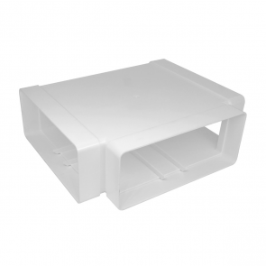 Europlast Тройник прямоугольный пластмассовый KT 220x90-220x90mm