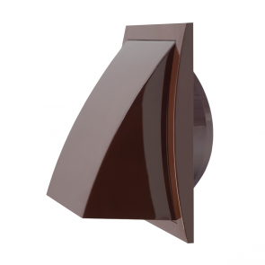 Europlast Решетка пластмассовая, с обратным клапаном 190x190 мм Ø125mm, brūna