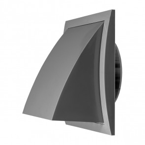 Europlast Решетка пластмассовая, с обратным клапаном 190x190 мм Ø125mm, pelēka