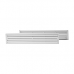 Europlast Дверная решетка пластмассовая 450x92mm, balta