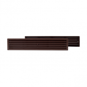 Europlast Дверная решетка пластмассовая 450x92mm, brūna