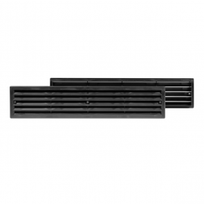 Europlast Дверная решетка пластмассовая 450x92mm, melna