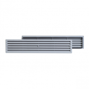 Europlast Дверная решетка пластмассовая 450x92mm, pelēka
