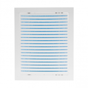 Europlast HYBRID reste-lūka ar filtru plastmasas 200x300mm, balta