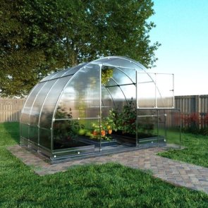 Baumera Klasika TUBE Siltumnīca ar pamatiem un polikarbonāta pārklājumu 4mm, 3x2m (6m2)