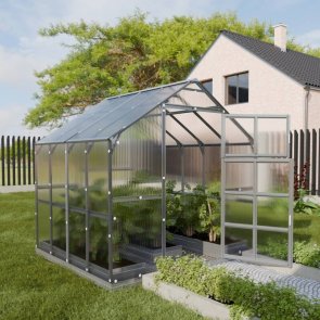 Baumera Klasika HOUSE Siltumnīca ar pamatiem un polikarbonāta pārklājumu 6mm 2.35x2.12m (4.98m2)