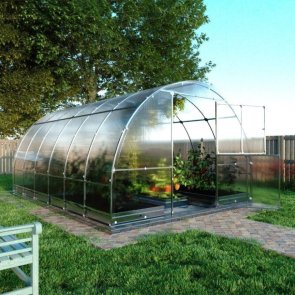 Baumera Klasika TUBE Siltumnīca ar pamatiem un polikarbonāta pārklājumu 4mm, 3x6m (18m2)