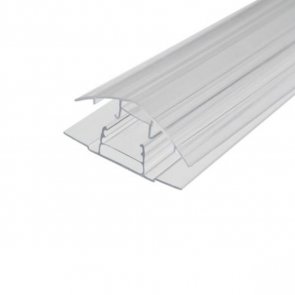 Поликарбонатный делимый профиль KLICK GCP 6-10x6000mm caurspīdīgs