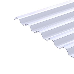 Proplastik Salux PVC трапециевидный кровельный лист 0,8x900x2000mm caruspīdīgs