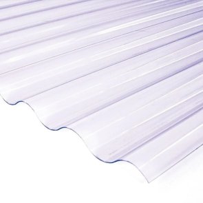 Proplastik Salux PVC волнистый кровельный лист 0,8x900x2000mm caurspīdīgs