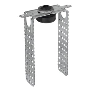 Knauf U veida skava ar gumiju CD 60/27 profilam, 125mm (100gab)