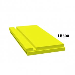 Finnfoam LB-300 pamatu loksnes, pamatu sānu stiprināšanai 100x585x2485mm, 1.4537m2, (ar gludu virsmu)