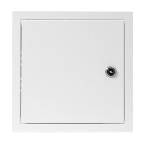 Europlast RLA Metāla revīzijas lūka, ar atslēgu, 150x150mm, balta