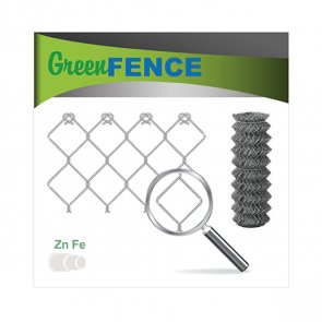 Vilmars Greenfence Плетеный забор, оцинкованный, ячейка 50x50 мм, проволока D2 мм 1.25x25m