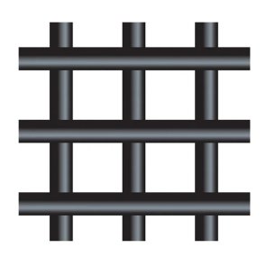 Vilmars Metināts metāla siets, melns, D4mm stieple, rūts 50x50mm, 2x3m