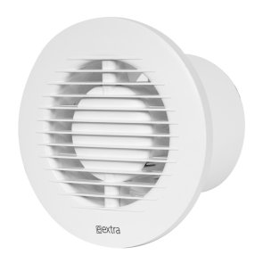 Europlast E-EXTRA Series EA Apaļš elektroventilators, ar lodīšu gultni, D100mm, balts
