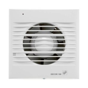 Soler & Palau Decor-100 CH Ventilators ar vārstu, ar taimeri un mitruma sensoru, D100mm, balts