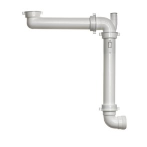 Reginox Panama Minimal Сифон для кухонной раковины, смещенный, пластмасса , 1.1/2 collas x 40mm, balts