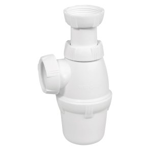 Wirquin Сифон для раковины без стока, пластмассовый , 1.1/4 collas x 32mm, balts