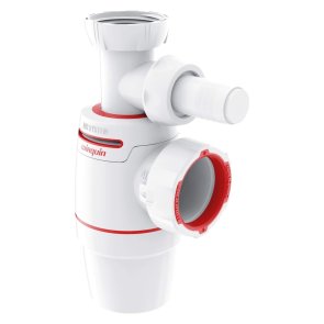 Wirquin Neo Air Izlietnes sifons, bez noteces, ar pieslēgu, plastmasas, 1.1/4 collas x 32mm, balts