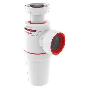 Wirquin Neo Air Сифон для раковины, без стока, пластмассовый , 1.1/2 collas x 40mm, balts