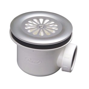 Ravak Basic 90 Сифон душевого поддона, пластмасса , d=90x40mm, h=84 mm, balts/hroms