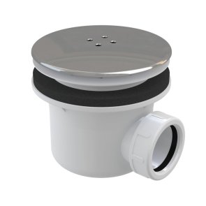 Ravak Standart 90 Сифон душевого поддона, пластмасса , d=90x40mm, h=84 mm, balts/hroms