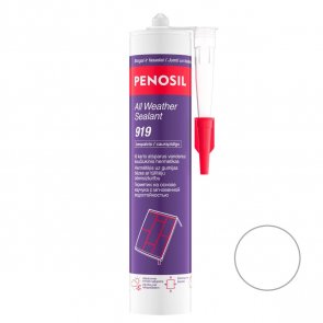 PENOSIL All Weather Sealant 919 300ml Hermētiķis uz gumijas bāzes ar tūlītēju ūdensizturibu.