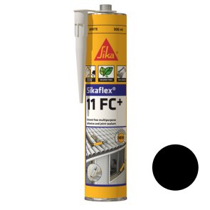 Sikaflex®-11 FC+ Полиуретановая мастика и эластичный клей Sikaflex-11 FC+  300ml, melns
