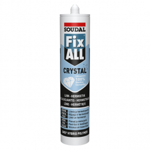 Soudal Fix ALL Crystal Hibrīda polimēru līme/hermētiķis, caurspīdīgs, 290ml