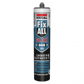 Soudal Fix ALL Flexi Hibrīda polimēru līme/hermētiķis, melns, 290ml