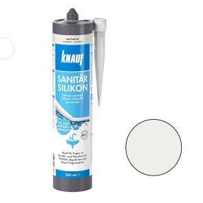 Knauf Sanitar-Silicon Silikona hermētiķis, pergamona, 300ml