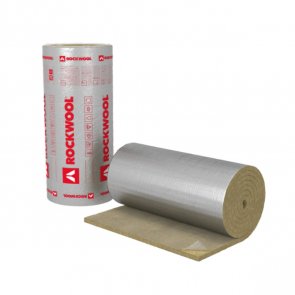 Rockwool Klimamat  (Alu Lamella Mat) Рулонное покрытие каменной ваты из вертикально ориентированного волокна 100x1000x8000mm, iepak. 2.5m2