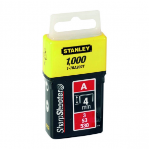 Stanley A-образные скобы TRA20 Stanley A veida skavas 4mm, (1000 шт.) 1-TRA202T