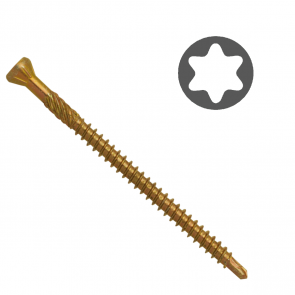 Easy-Fix Koka skrūve ar urbi Drill-Mini Torx 10, 3.2x40mm (500gab)