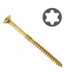 Wkret-met Skrūve kokam Torx 15, dzeltena, 3.5x40mm (500gab)