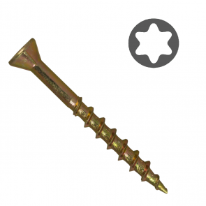 Bravo Шуруп для фанеры Torx 20, жёлтый , 4.2x75mm (250 шт.)